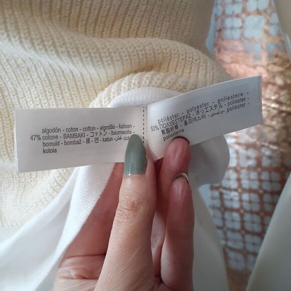 NWT Zara Cotton Blend Vest/Tank Top Hybrid - Picture 10 of 10